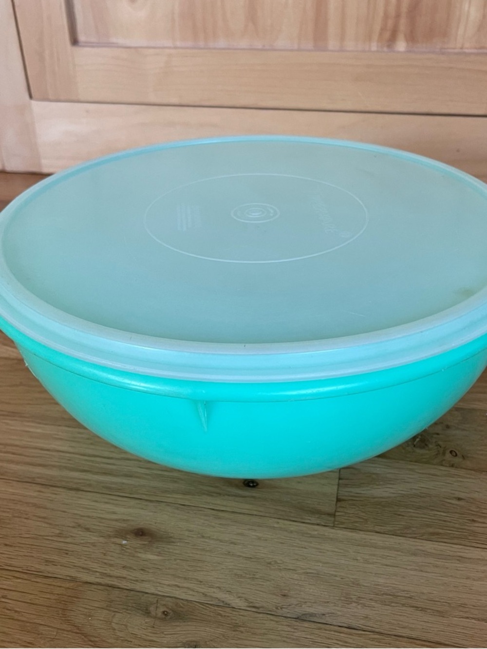 Vintage Large Tupperware 274-12 Fix-N-Mix Green Bowl With 224-5 Lid